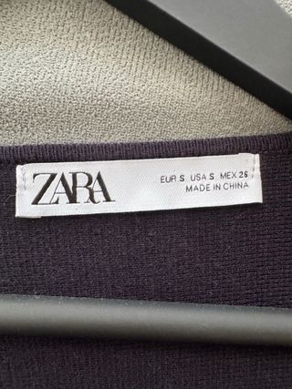 Chaqueta Zara Punto Cinturón Talla S