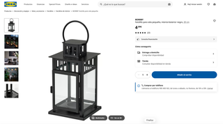 Cojines Silla IKEA Verde y Farol Negro