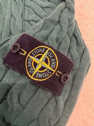 Jersey Stone Island Verde Trenzado