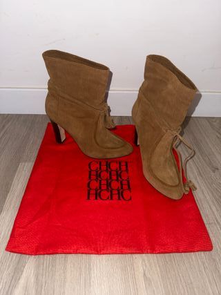 Botas Carolina Herrera Piel Mujer Marrones