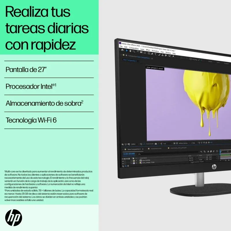 PC Sobremesa HP All-in-One 27" Intel Core I5 16GB afbeelding 5