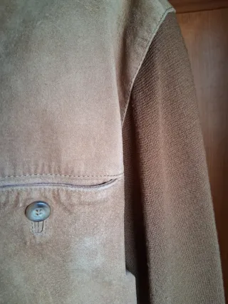 Chaqueta de hombre beige y marrón Talla 52