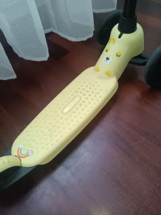 Patinete 3 Ruedas Niñ@ Decathlon Amarillo