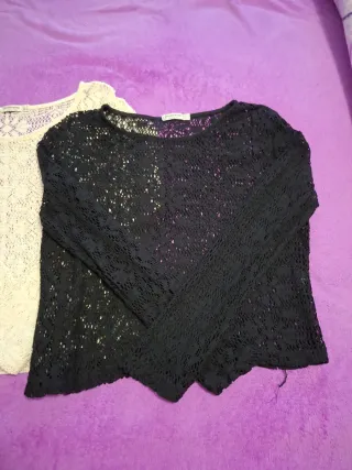 2 Camisetas Ganchillo Manga Larga