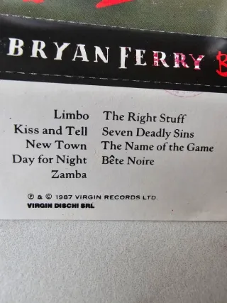 Bryan Ferry - Bête Noire - MC musicassetta 1987