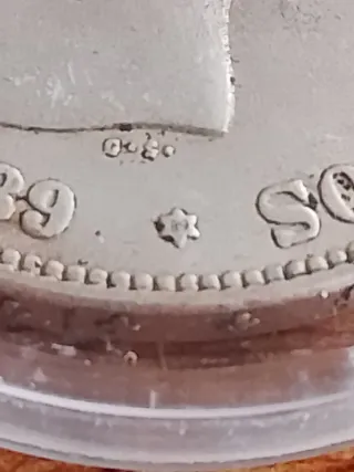 Moneda de Plata 5 Pesetas Alfonso XIII