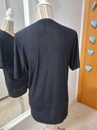 JOOP! Top Manga Corta Mujer Negro