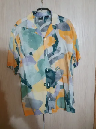 Camisa de playa multicolor