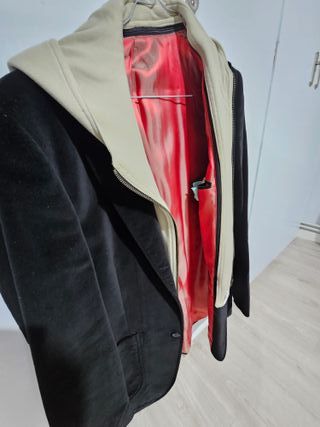 Chaqueta americana combinada