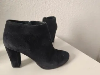 Botines Geox Gamuza Negra Talla 38