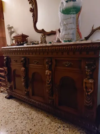 Mueble de entrada con espejo