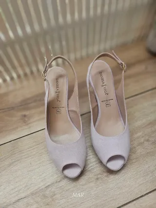 Sandalias Peep Toe Daniela Vega Rosa