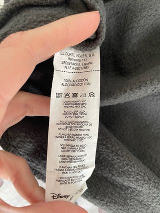 Sudadera Minnie Mouse Gris Talla S