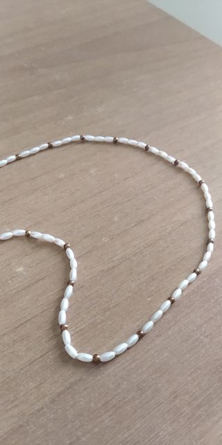 Occhiali da vista con catenella perle