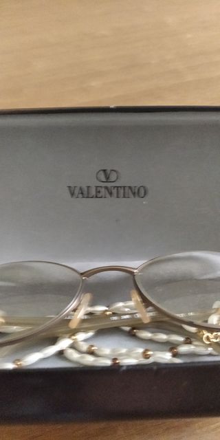 Occhiali da vista con catenella perle