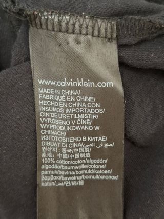 Camiseta Calvin Klein Jeans Negra Hombre