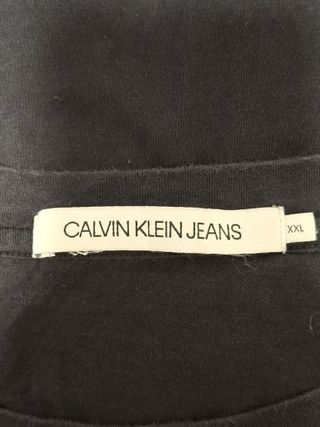 Camiseta Calvin Klein Jeans Negra Hombre