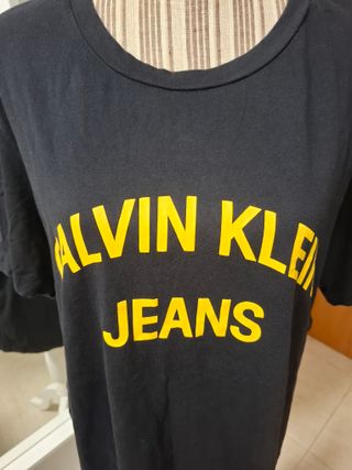Camiseta Calvin Klein Jeans Negra Hombre
