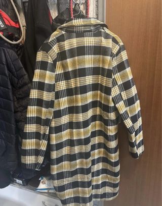 Cappotto donna quadri nero e beige