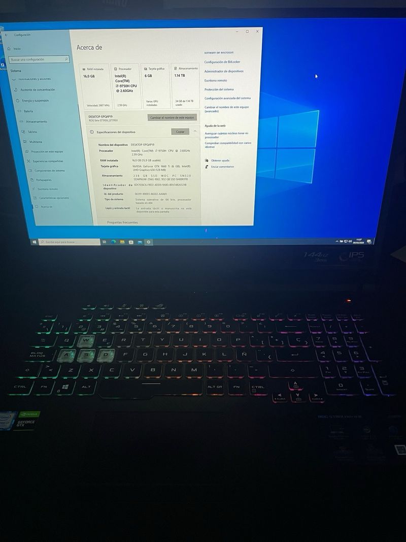 ASUS ROG Strix G731G 17 i7-9750H 16GB RAM afbeelding 4