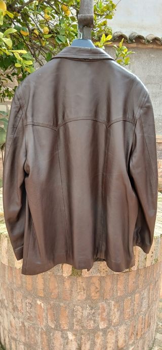 Chaqueta de hombre Perho Grup Piel Marrón Talla L