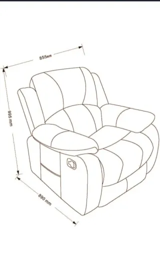 Astan Hogar Sillón Relax Reclinación Manual