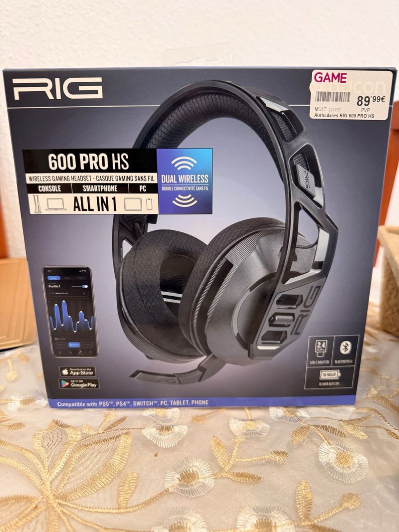 Cascos Gamer RIG 600 Pro HS Dual Wireless