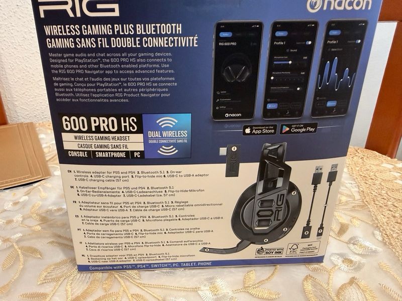 Cascos Gamer RIG 600 Pro HS Dual Wireless afbeelding 2