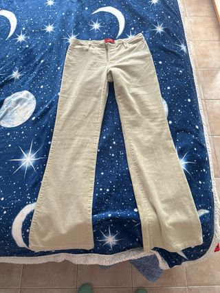 Pantaloni DOW Trend beige velluto