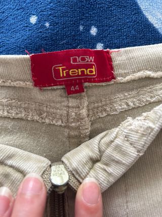 Pantaloni DOW Trend beige velluto