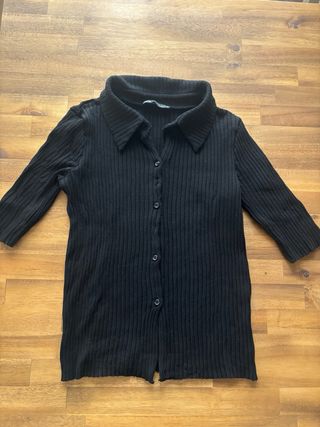Camiseta Polo Zara Negra