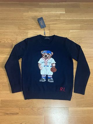 Polo Ralph Lauren Jersey Oso Béisbol Azul