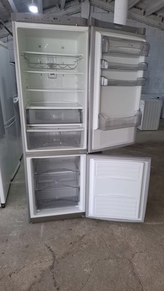 Nevera combi acero inoxidable