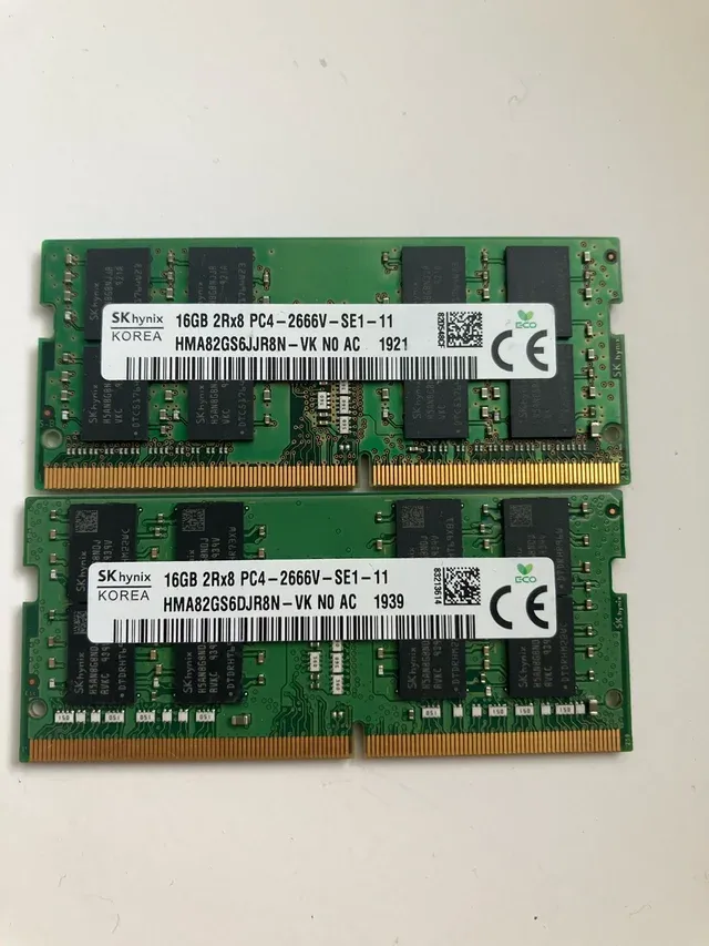 32 GB RAM DDR4 2666MHz SK hynix SODIMM 2 X 16