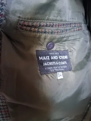 Americana hombre T:54 cuadros