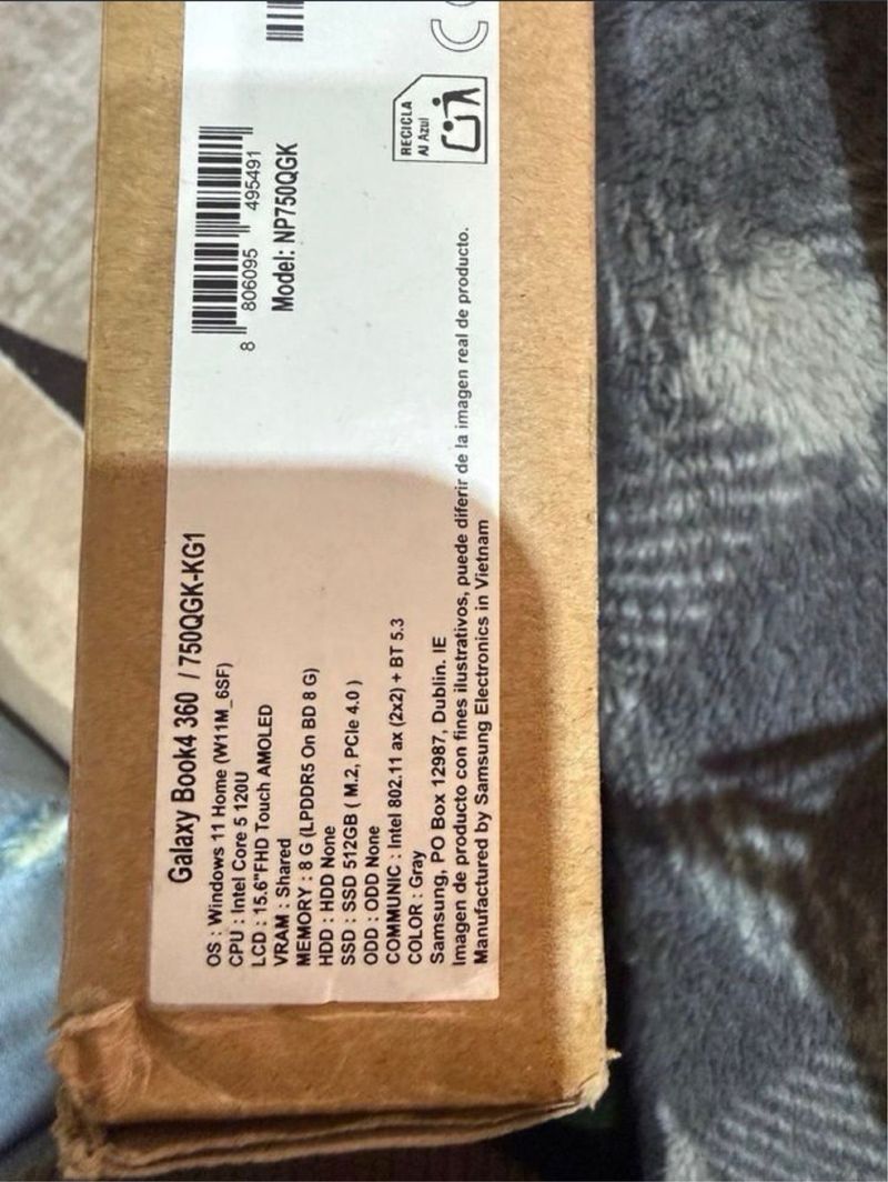 Portátil Samsung galaxy book 4 360 tactil afbeelding 2