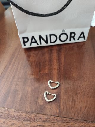 Pendientes Corazón Pandora de plata