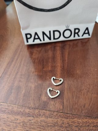 Pendientes Corazón Pandora de plata