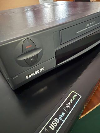 Reproductor VHS Samsung + Grabador DVD + Adaptador