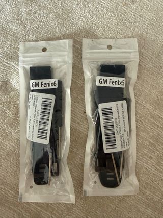 Correas Garmin Fenix 5/6 Silicona Negra