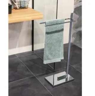 Perchero para toallas, cromado