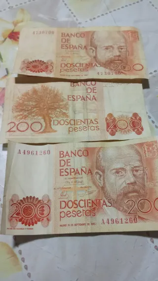 Billetes antiguos Banco de España