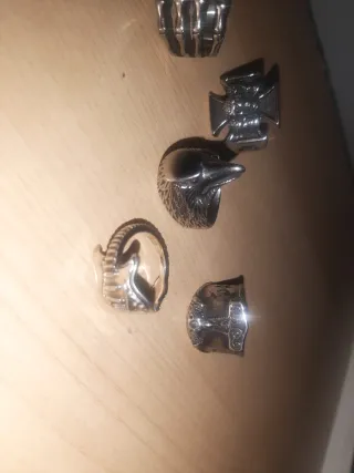 Anillos de Acero Estilo Punk/Rock