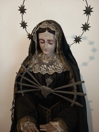 Virgen Dolorosa Antigua Siglo XIX