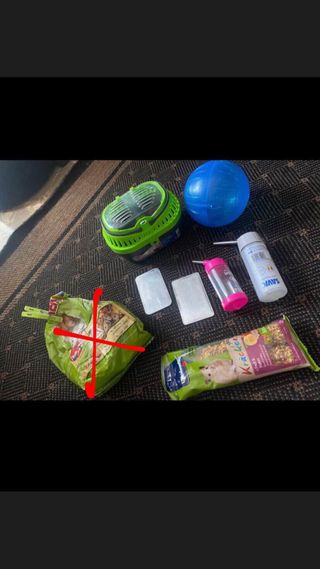 Jaula hámster con accesorios