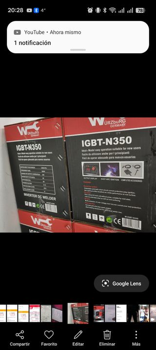 Soldadora Inverter IGBT-N350 350A