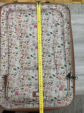 Maleta de viaje MSK con estampado floral