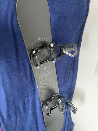 Tabla Snowboard Raven con fijaciones Raven Fastec