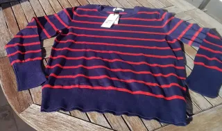 Jersey rayas EASY WEAR azul y rojo talla XL