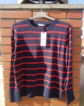 Jersey rayas EASY WEAR azul y rojo talla XL